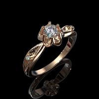 Помолвочное кольцо арт. 2042